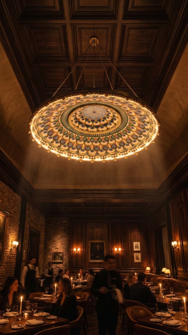 Illuminating Spaces with Innovation: A Large-Scale 3D Printed Rotating Light Feature for Luxury Restaurants